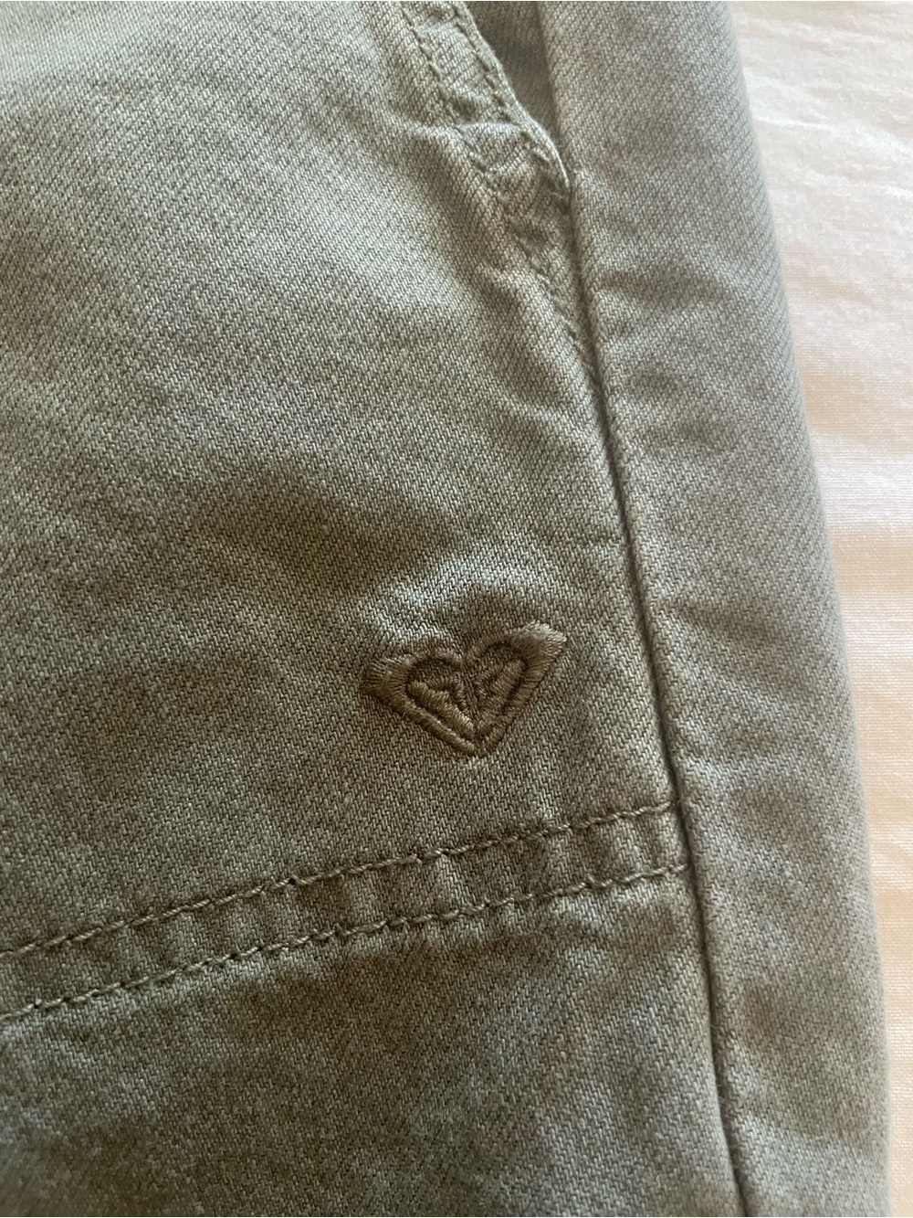 Roxy Olive Green Drawstring Joggers - Picture 4 of 5